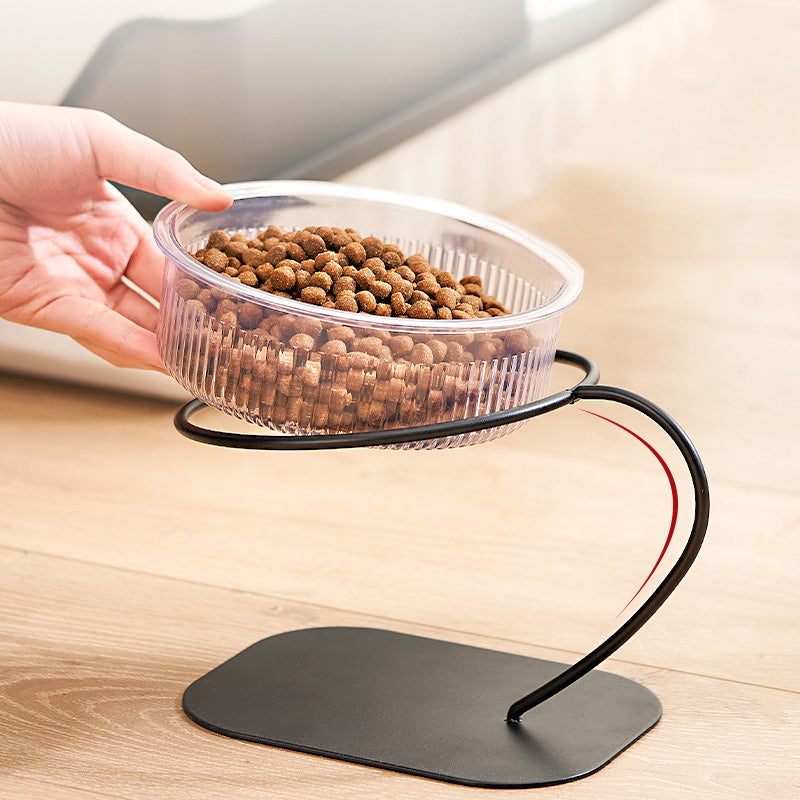 Swan Neck Elevated Pet Bowl — High-Neck Feeder for Cats & Dogs, ABS & Iron