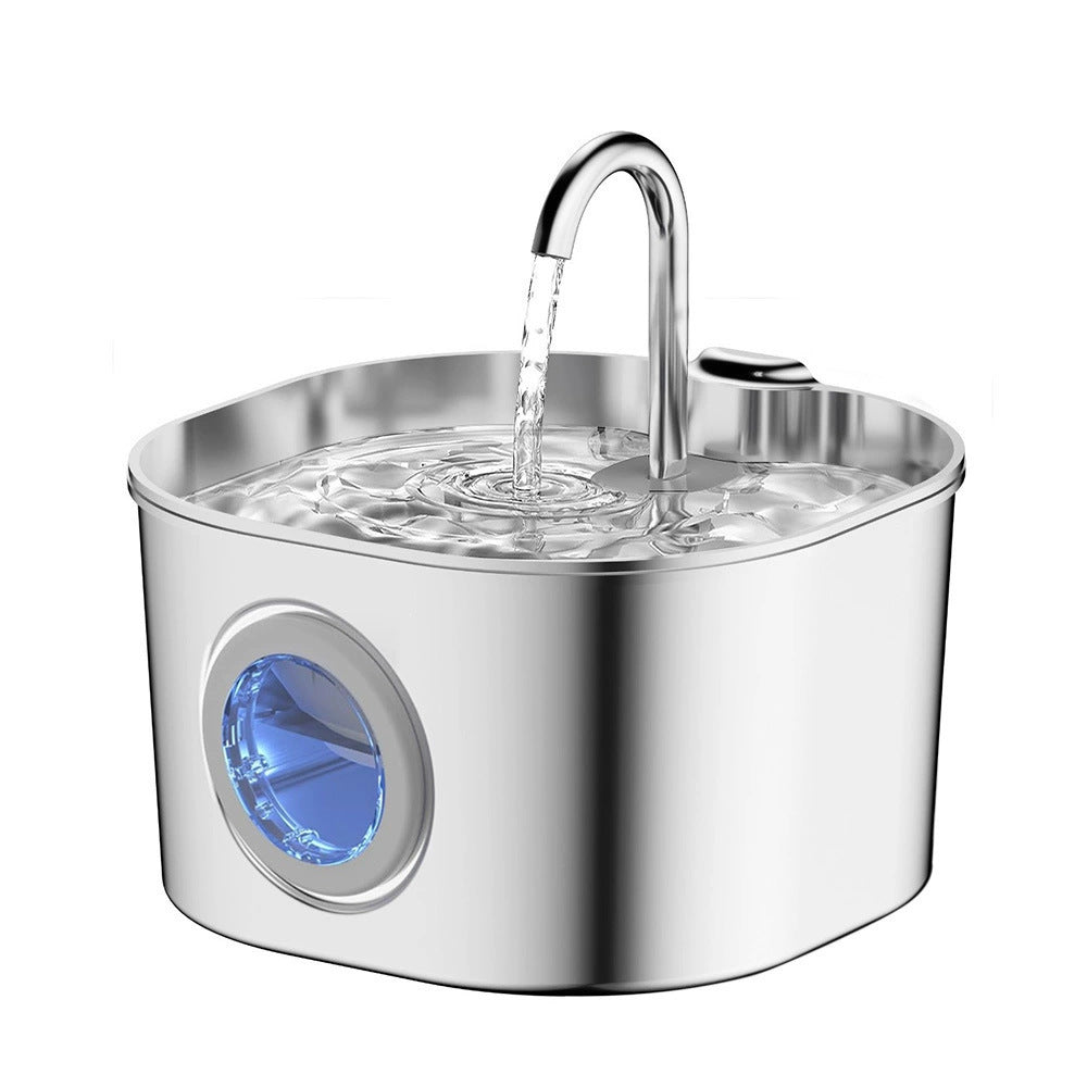 Smart Pet Water Fountain — 2.2L Stainless Steel, Multi-Filtration, Quiet Pump, 6 Styles