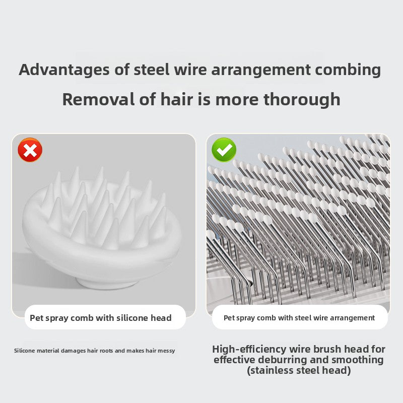 Steam Spray Cat Comb with UV Sterilization