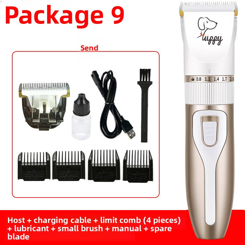 Professional Pet Hair Clipper Kit with Ceramic Blade