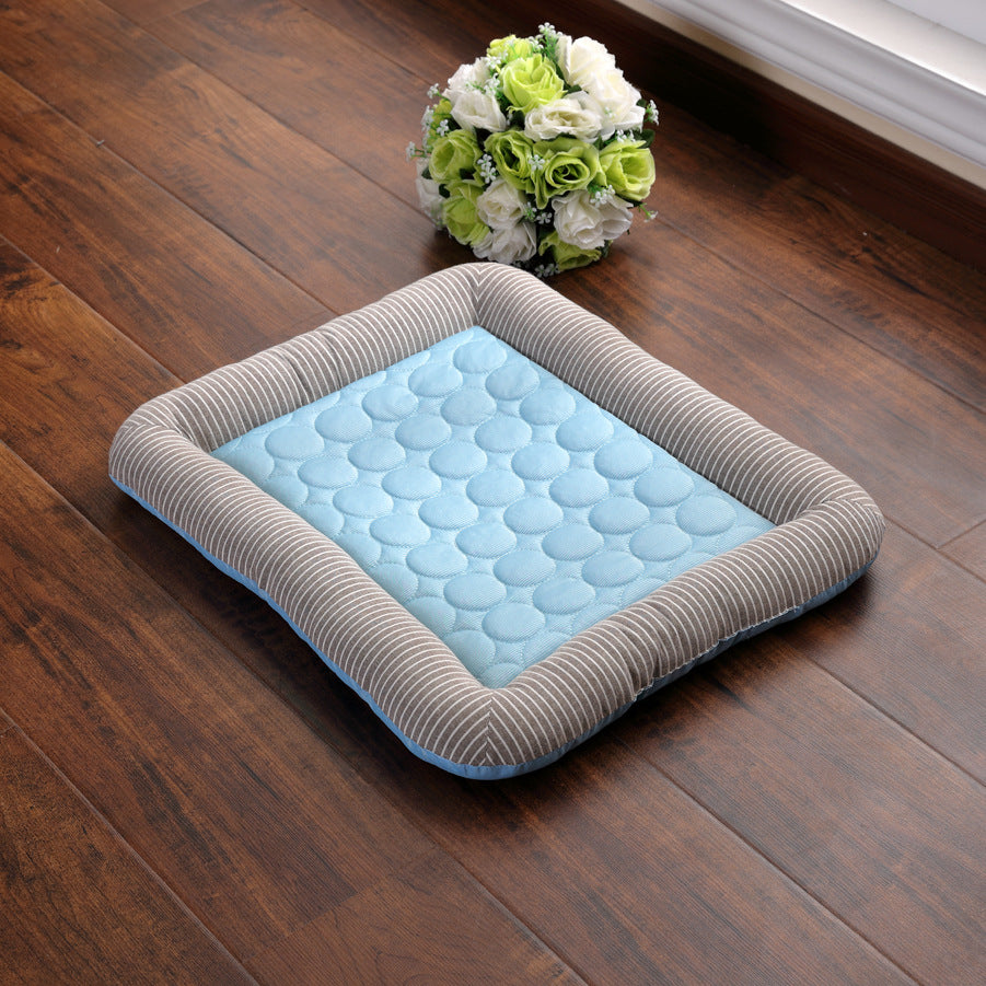 Ice Silk Pet Cooling Pad — Waterproof Summer Mat for Dogs & Cats, 4 Sizes