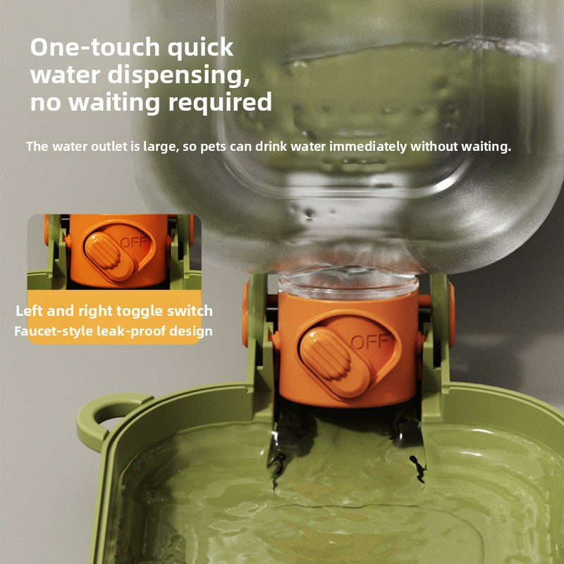 2-in-1 Portable Pet Travel Bowl — Foldable Water & Food Cup for Dogs