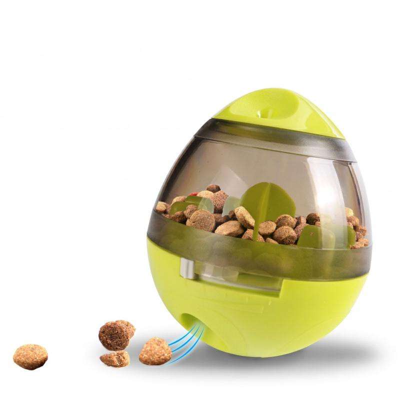 Wobble Treat Dispenser Ball — Self-Righting, ABS+PC, Green or Red