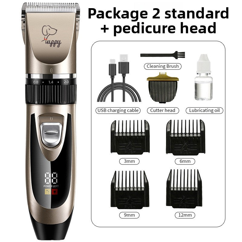 Professional Pet Hair Clipper Kit with Ceramic Blade