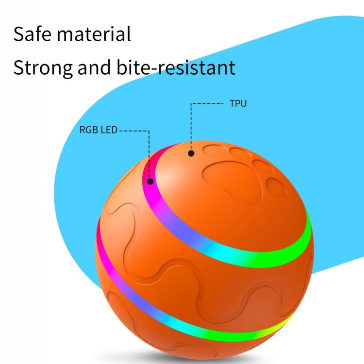 Electric Smart Pet Toy Ball — Auto & Remote Control, IP54 Waterproof, 4hr Battery