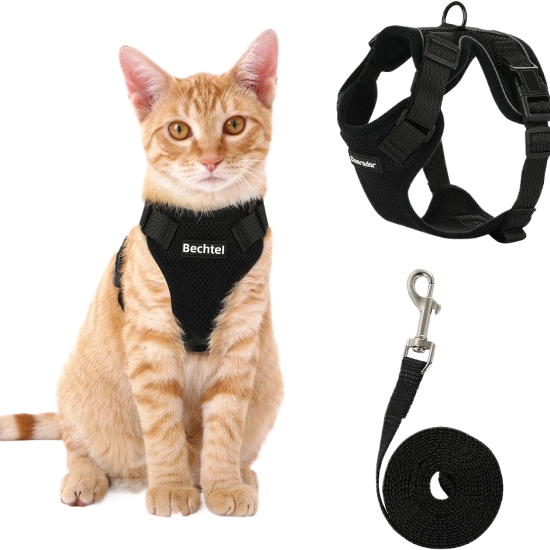 Adjustable Reflective Pet Vest Harness & Leash — Anti-Escape, Breathable, Sizes XS–M, 7 Colors