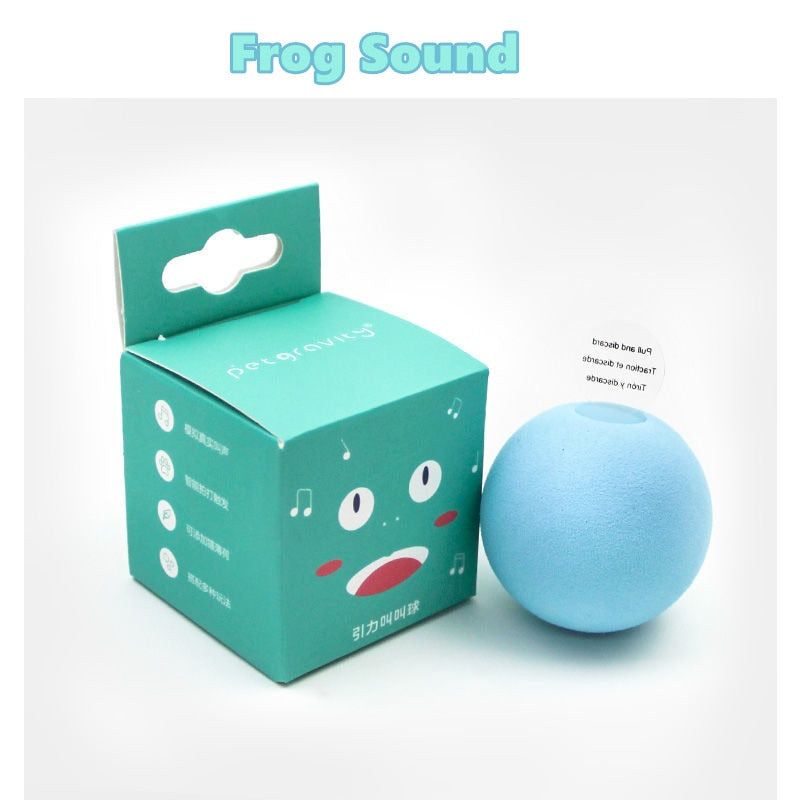 Interactive Catnip Sound Ball — Touch-Triggered Animal Sounds, EVA or Wool, 3 Colors