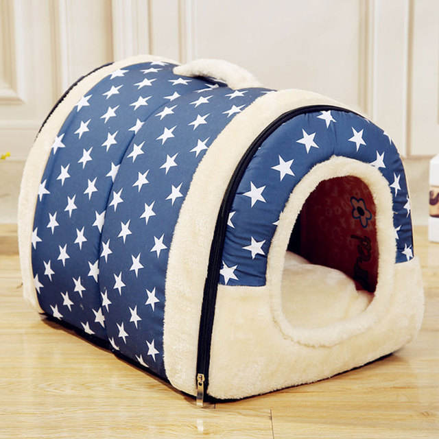 Detachable Pet Kennel Bed — Cozy Enclosed House for Cats & Small Dogs