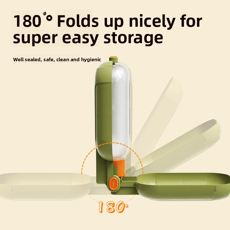 2-in-1 Portable Pet Travel Bowl — Foldable Water & Food Cup for Dogs