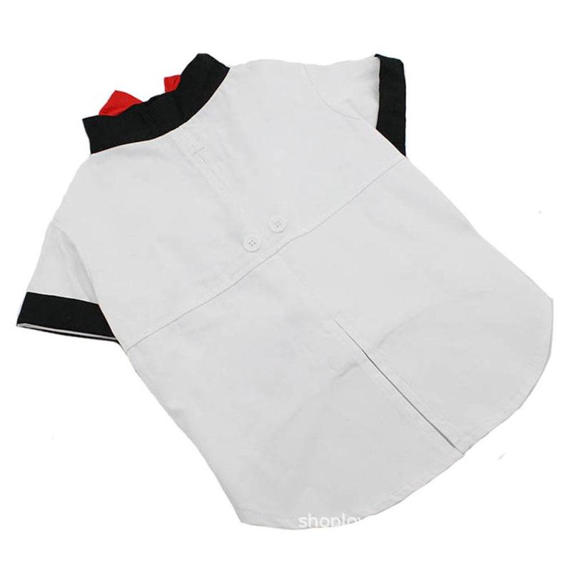 Dog Gentleman Tuxedo Suit with Bow Tie — Cotton, Black or White, XS–L-XL