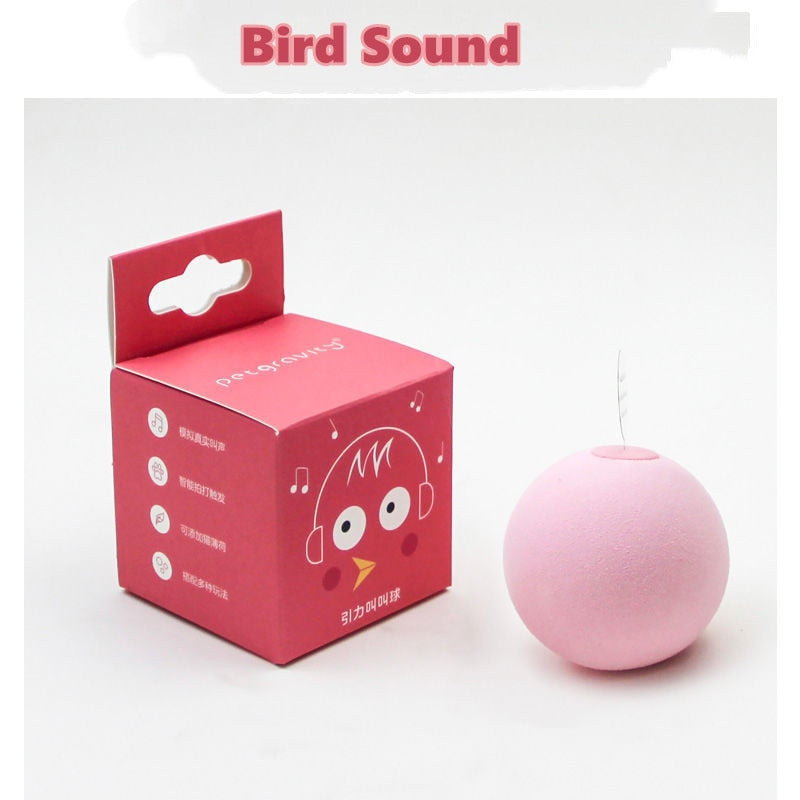 Interactive Catnip Sound Ball — Touch-Triggered Animal Sounds, EVA or Wool, 3 Colors