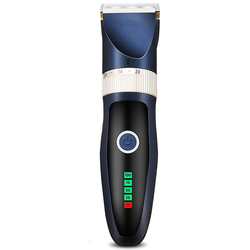 Electric Pet Hair Clipper — USB Rechargeable, 8 Guide Combs, 250-Min Battery, Dogs & Rabbits