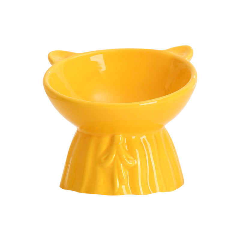 Ceramic Anti-Knock Pet Bowl — Non-Tip Feeding Bowl for Cats & Dogs, 10 Styles