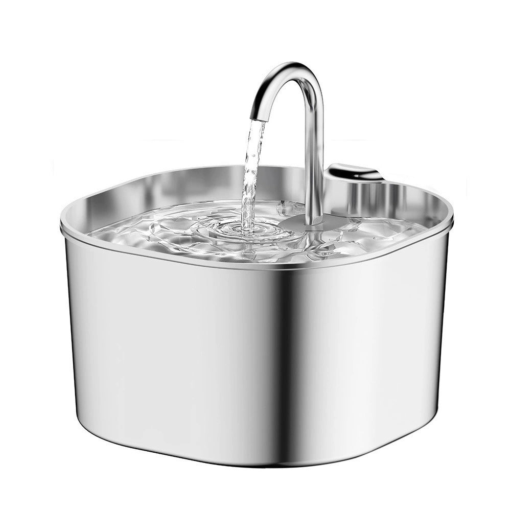 Smart Pet Water Fountain — 2.2L Stainless Steel, Multi-Filtration, Quiet Pump, 6 Styles