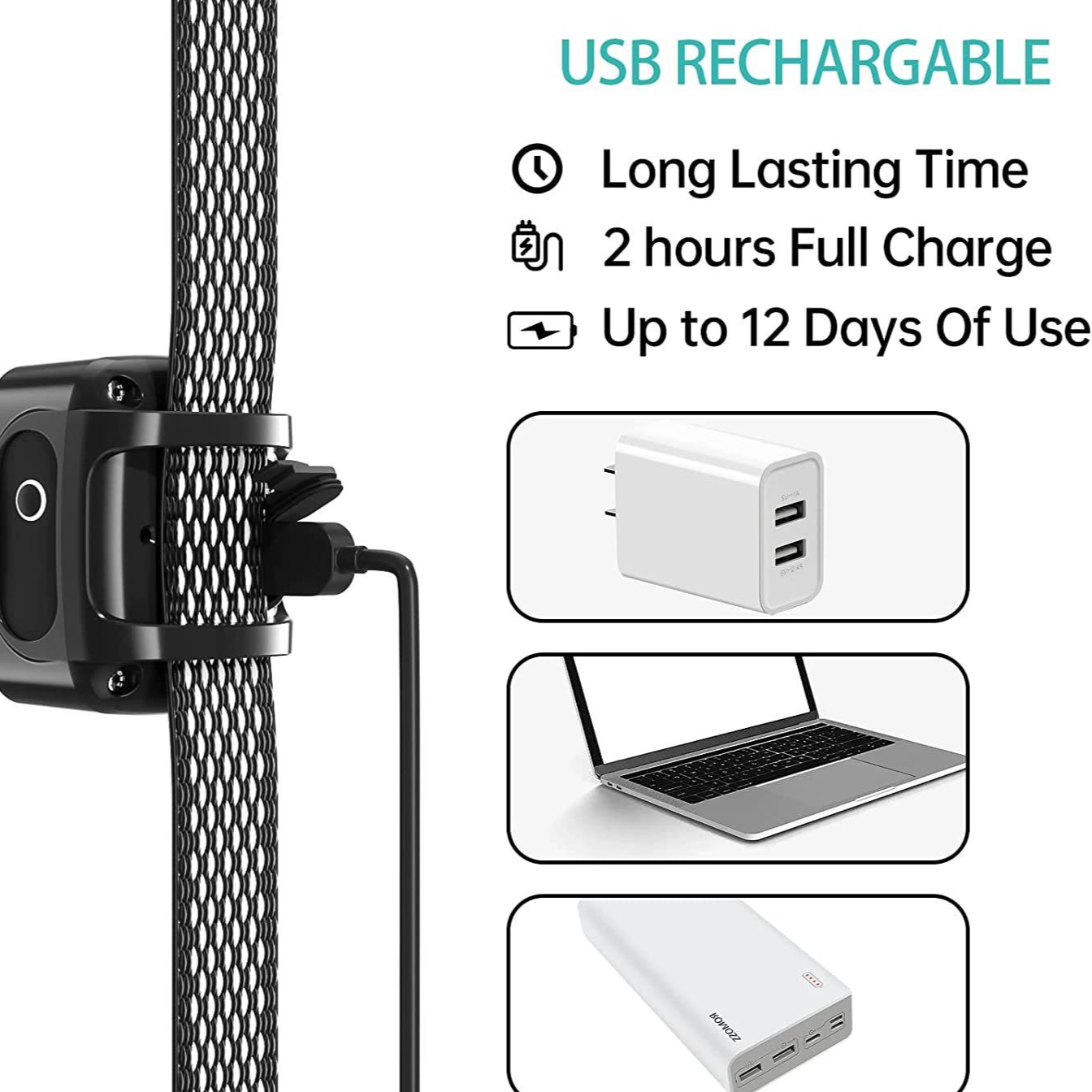 Smart Anti-Bark Collar — Sound & Vibration, 5-Level Sensitivity, Rechargeable