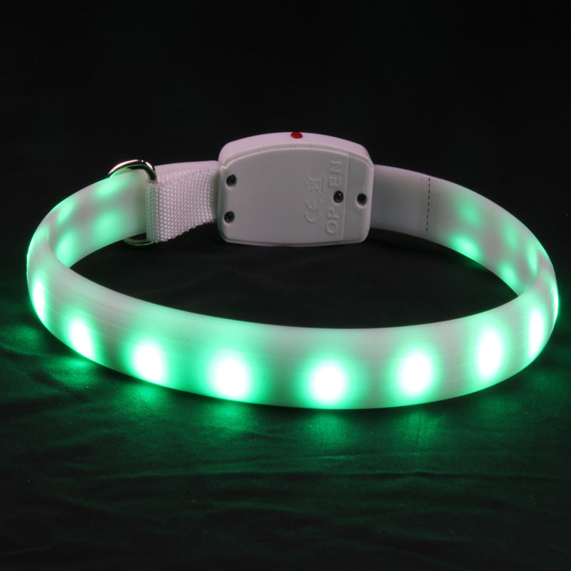 LED Glow Dog Collar — Multi-Color, Cuttable, All-Season Safety Collar