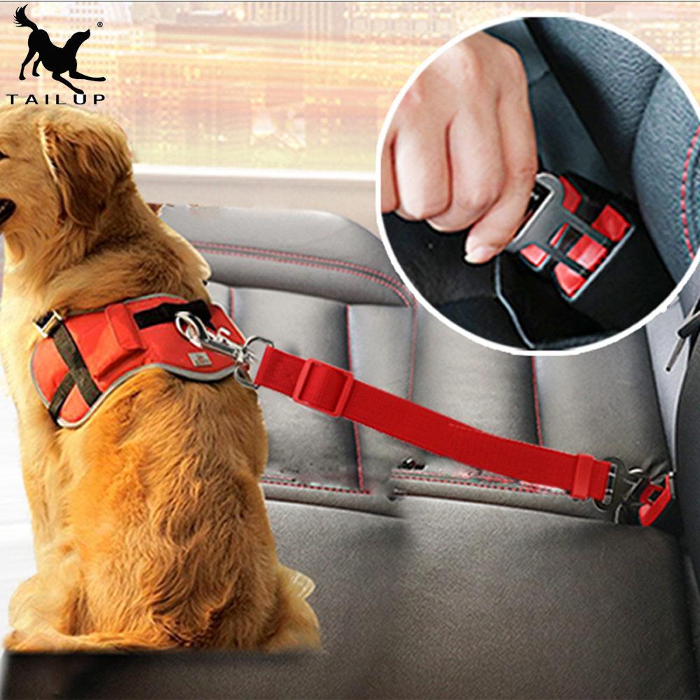 Dog Car Seat Belt Safety Harness — Adjustable Travel Restraint for Pets