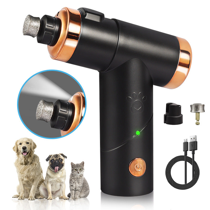 Rechargeable Electric Pet Nail Grinder – Quiet USB Nail Polisher for Dogs & Cats | 1200mAh