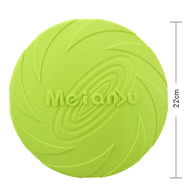 TPR Dog Frisbee — Soft, Bite-Resistant & Floating, 3 Sizes, 6 Colors