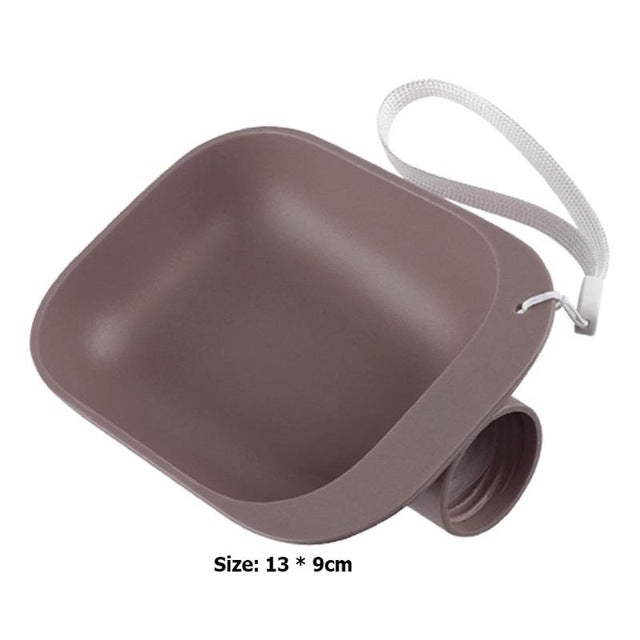Portable Pet Water Bottle & Travel Bowl — 2-in-1, Leak-Proof, 5 Colors