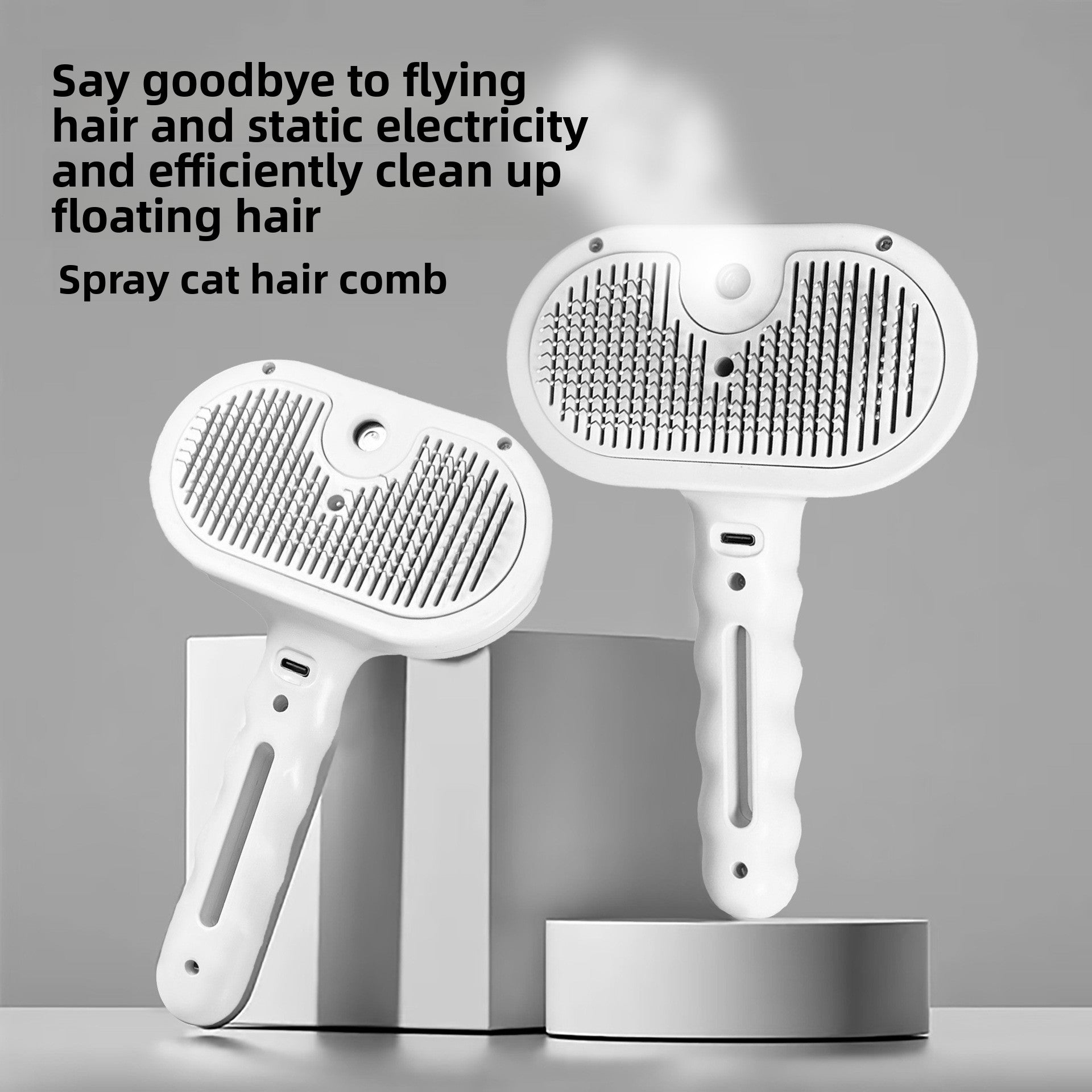 Pet Grooming Spray Comb with Detangling Function