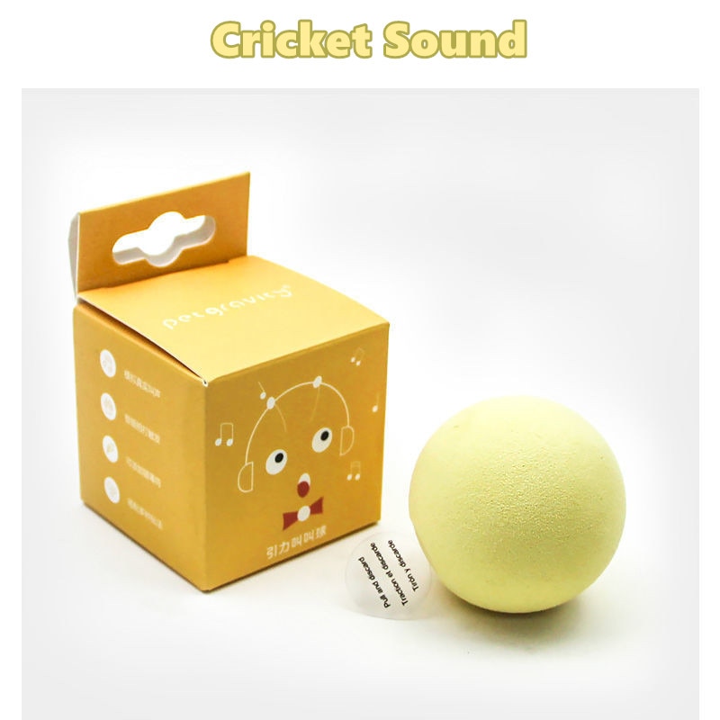 Interactive Catnip Sound Ball — Touch-Triggered Animal Sounds, EVA or Wool, 3 Colors
