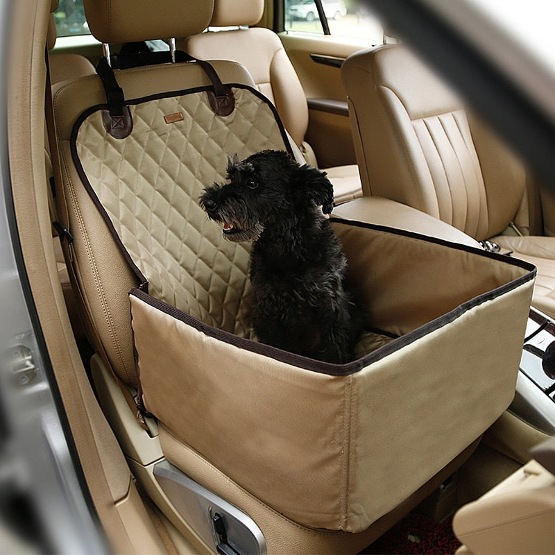 Waterproof Dog Car Seat Cover — Single Seat, Stain-Resistant, 3 Colors