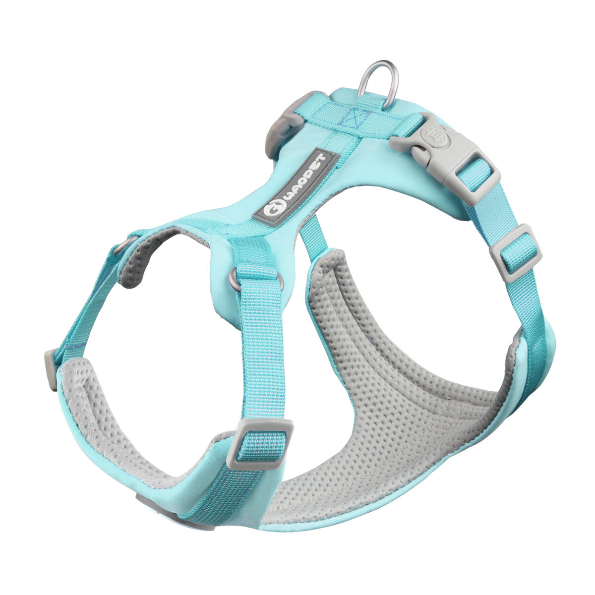 Reflective Dog Harness & Leash Set — Soft Breathable Vest, 6 Colors, Sizes XS–L