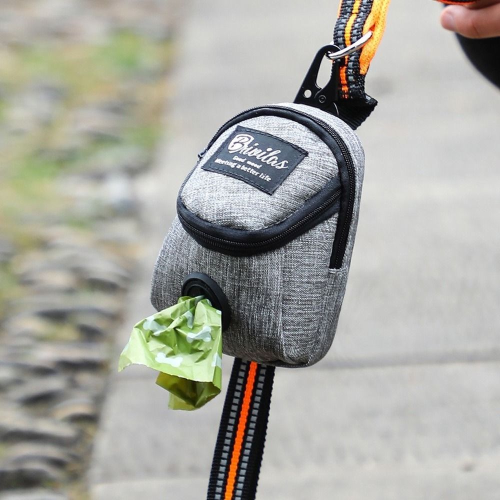 Dog Treat Pouch & Poop Bag Dispenser — Waterproof Oxford, 6 Colors, Clip-On