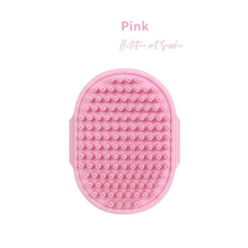 Silicone Pet Bath Gloves — Massage, Shampoo & Hair Removal, TPR, 3 Colors