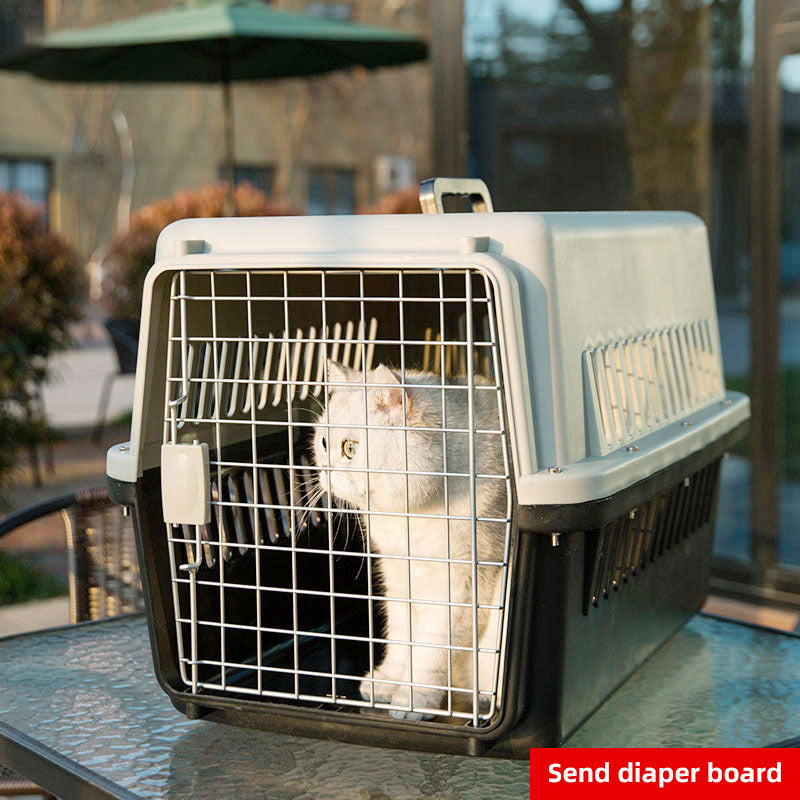 Hard-Shell Pet Travel Carrier — Airline-Approved Dog & Cat Crate, 3 Colors, S/M/L