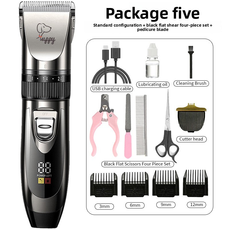 Professional Pet Hair Clipper Kit with Ceramic Blade