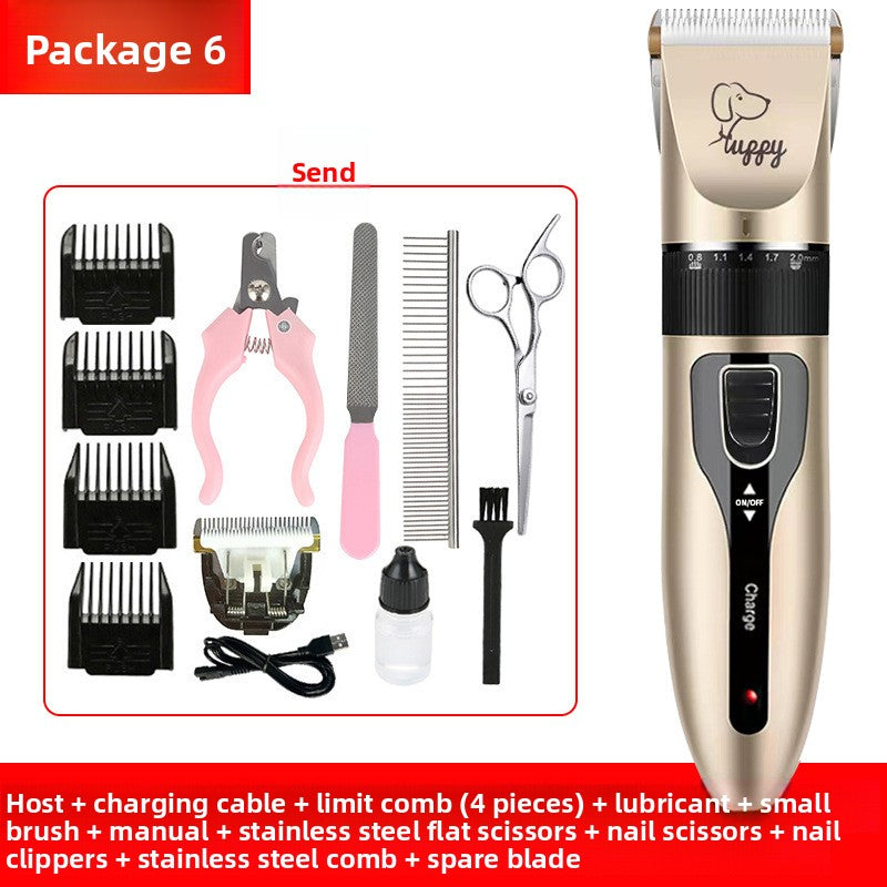 Professional Pet Hair Clipper Kit with Ceramic Blade