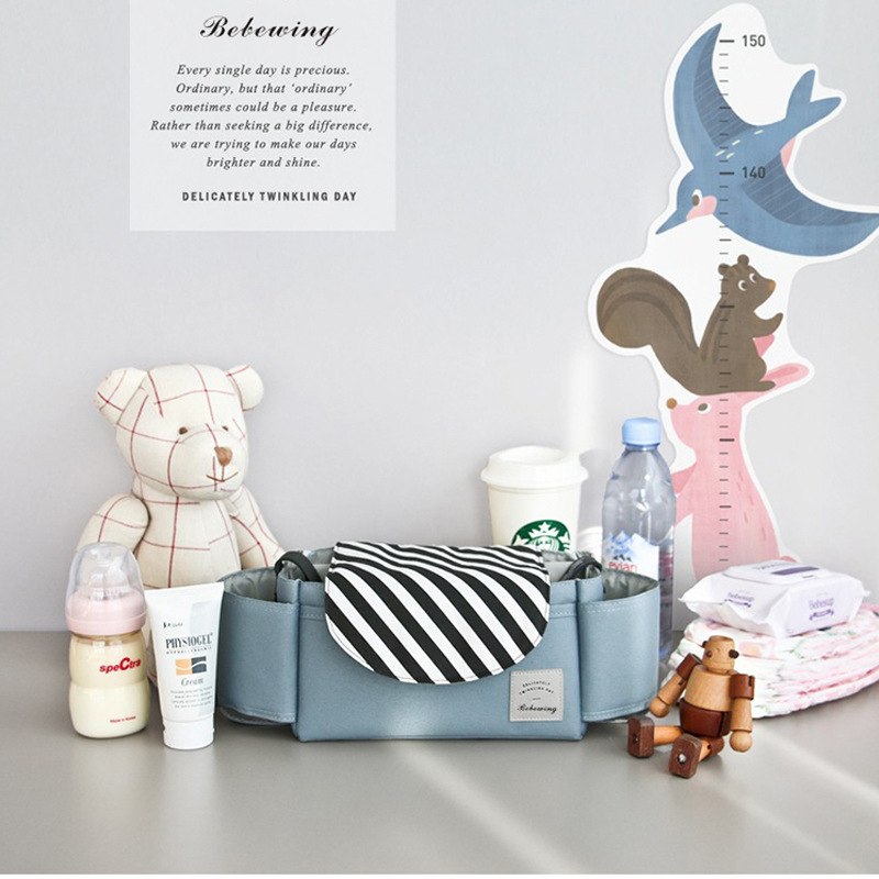 Hanging Pet Stroller Organizer Bag — Waterproof Storage Bag for Prams