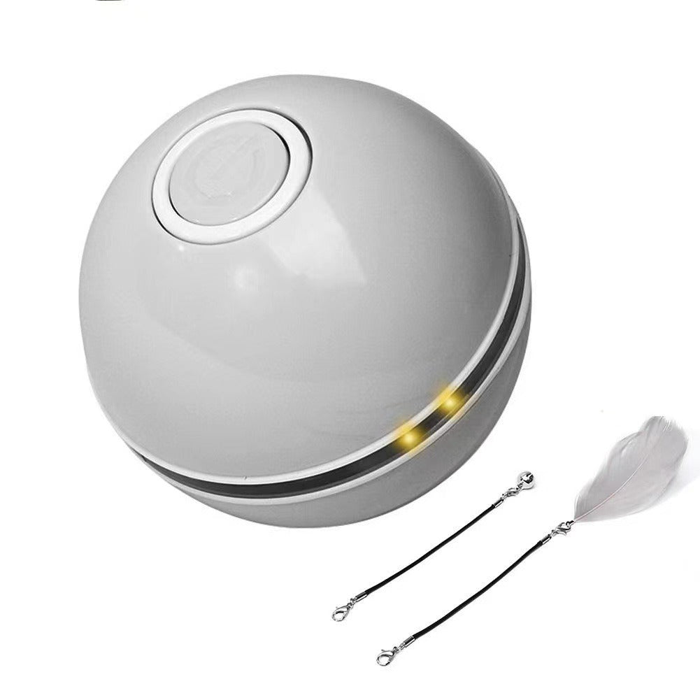 Automatic LED Rolling Cat Ball Toy — USB Rechargeable Smart Teaser