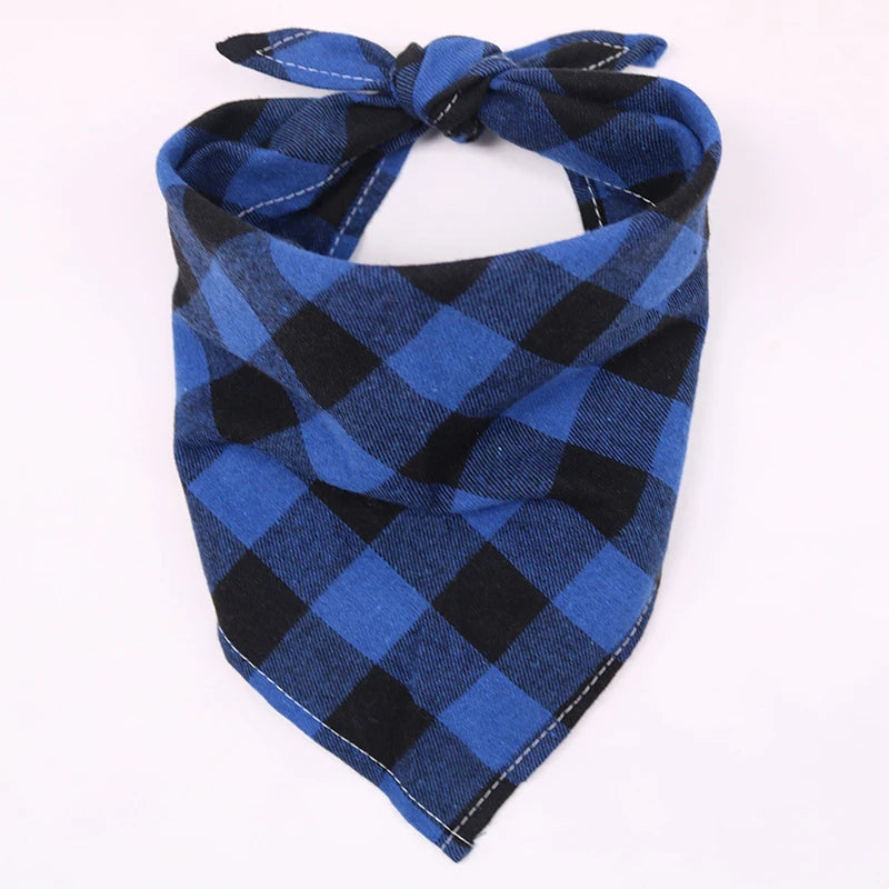 Dog Bandana Scarf — Cotton & Polyester, 6 Colors, Sizes S/M/L