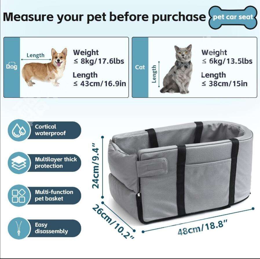 Car Pet Carrier Bag – Portable Kennel & Outing Shoulder Bag for Pets