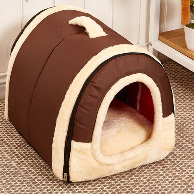 Detachable Pet Kennel Bed — Cozy Enclosed House for Cats & Small Dogs