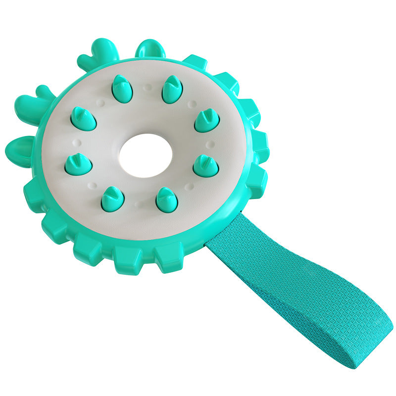 Interactive Ring Chew Toy & Dog Toothbrush – Bite-Resistant Molar Toy for Dogs | 4 Colors