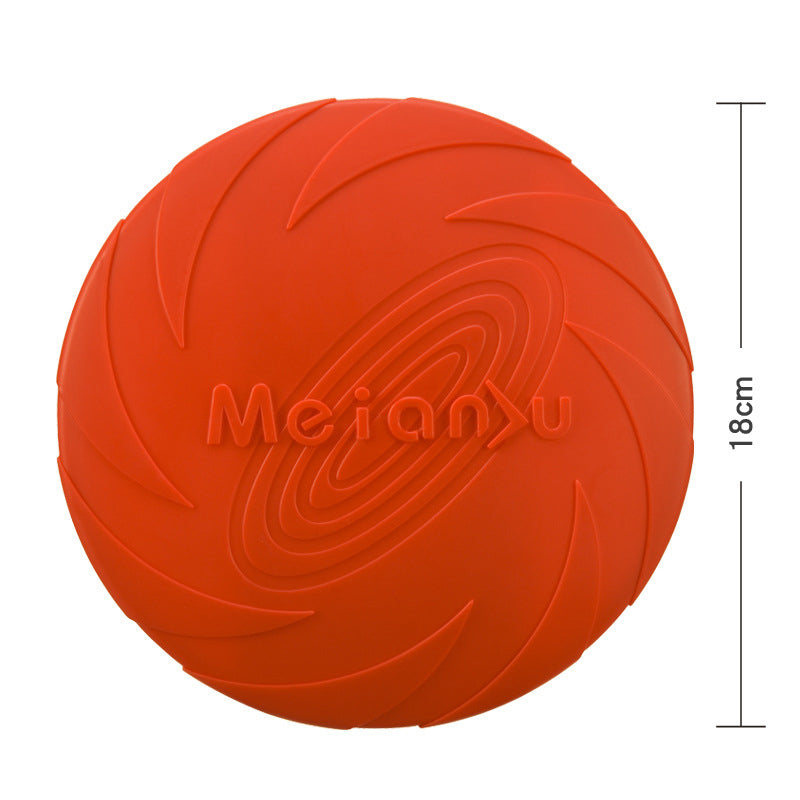 TPR Dog Frisbee — Soft, Bite-Resistant & Floating, 3 Sizes, 6 Colors