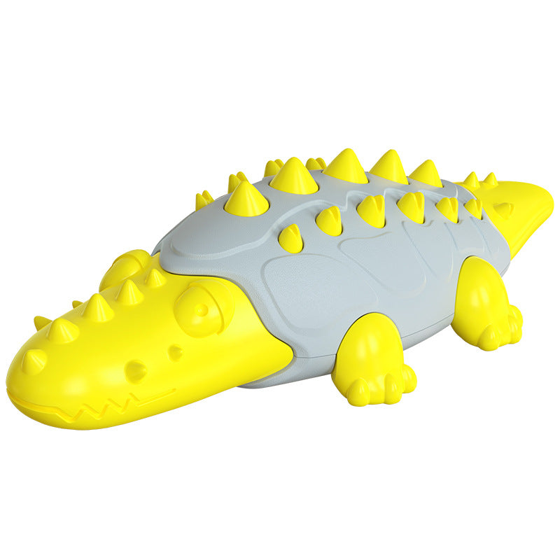 Crocodile Treat-Dispensing Chew Toy for Dogs – Bite-Resistant Molar Puzzle Toy | 5 Colors