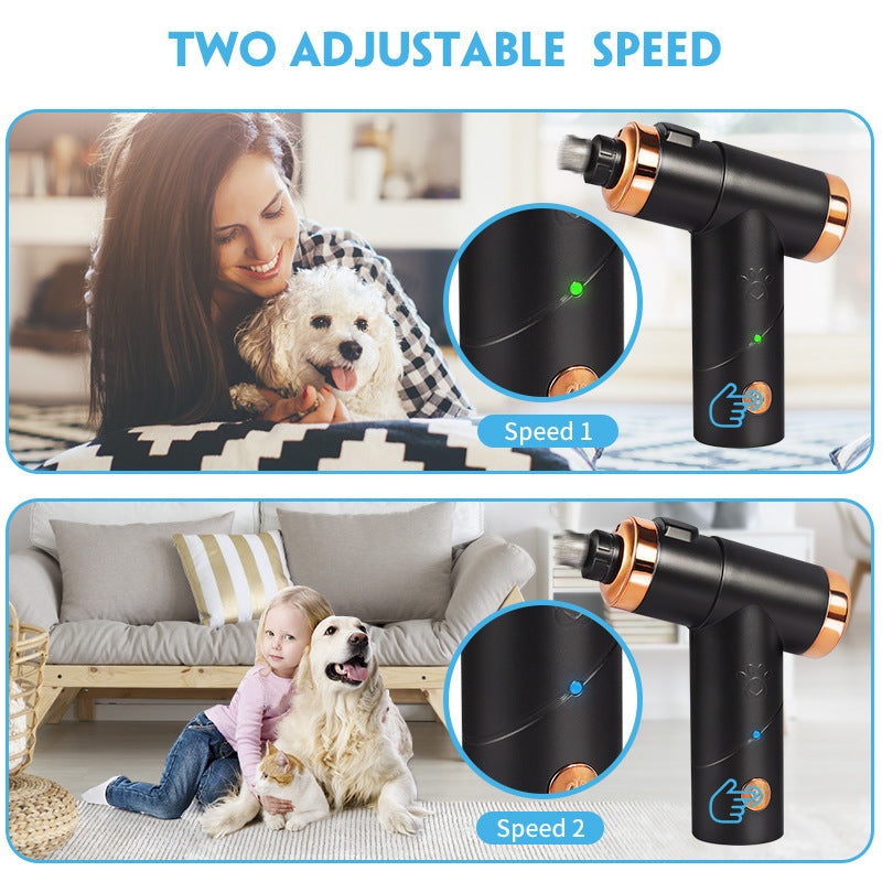 Rechargeable Electric Pet Nail Grinder – Quiet USB Nail Polisher for Dogs & Cats | 1200mAh