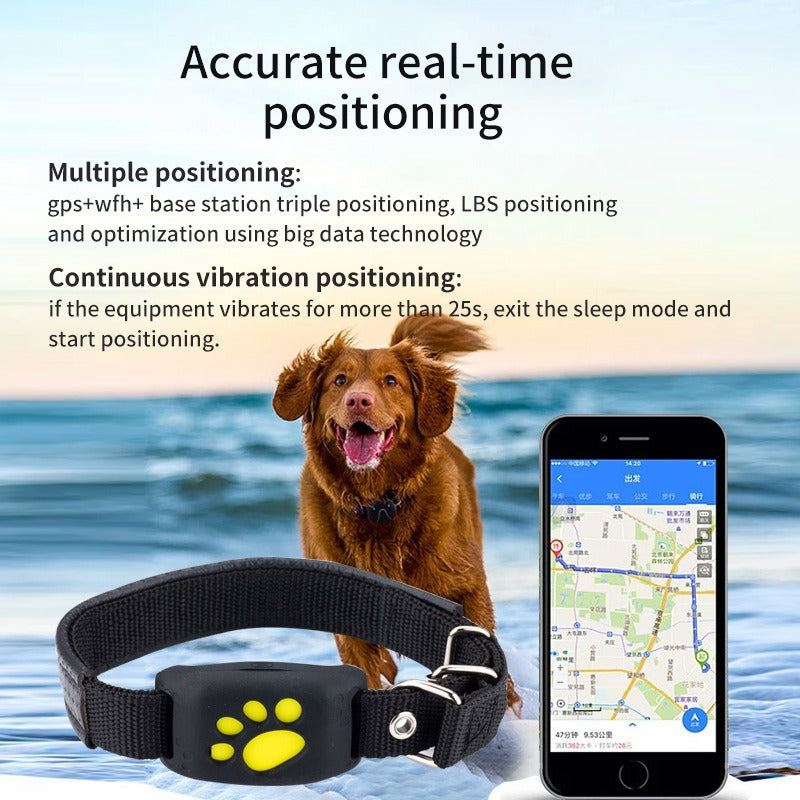 GPS Pet Tracker — Global Locator for Dogs & Cats, Anti-Loss