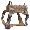 Tactical Dog Harness — 1000D Nylon, MOLLE System, 4 Colors, Sizes M–XL