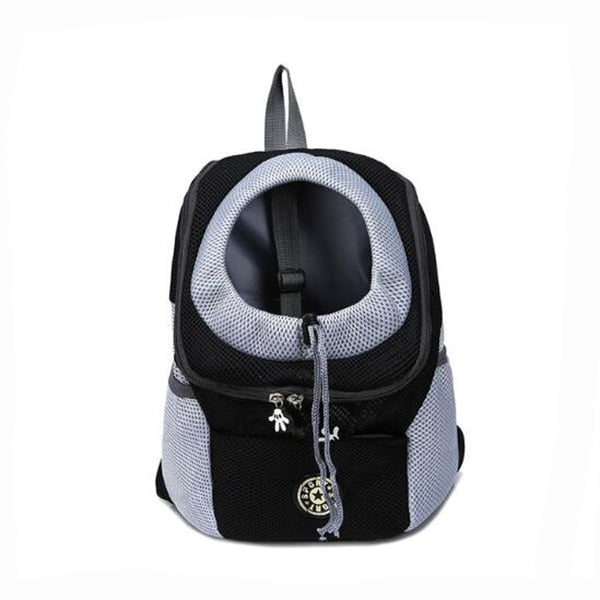 Mesh Pet Backpack Carrier — Double Shoulder Travel Bag for Dogs & Cats