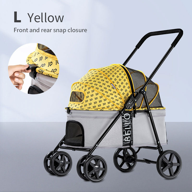 Lightweight Foldable Pet Stroller — Dog & Cat Walking Pram
