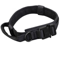 Tactical Dog Collar & Leash Set — Heavy-Duty Nylon, 8 Colors, Sizes M–XL