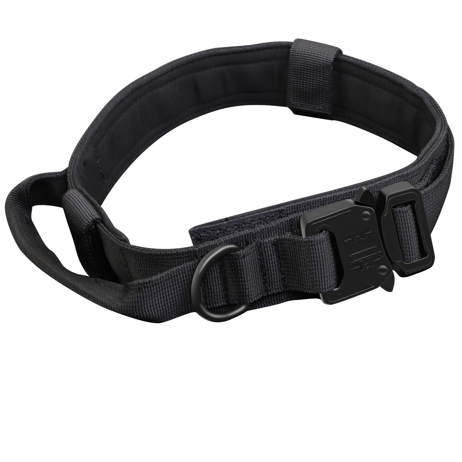 Tactical Dog Collar & Leash Set — Heavy-Duty Nylon, 8 Colors, Sizes M–XL