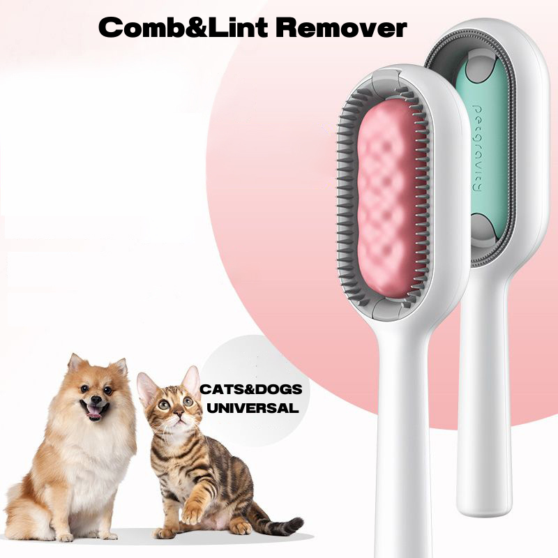 Disposable Sticky Pet Comb — Self-Cleaning Lint Brush for Cats & Dogs, 2 Styles, 2 Colors
