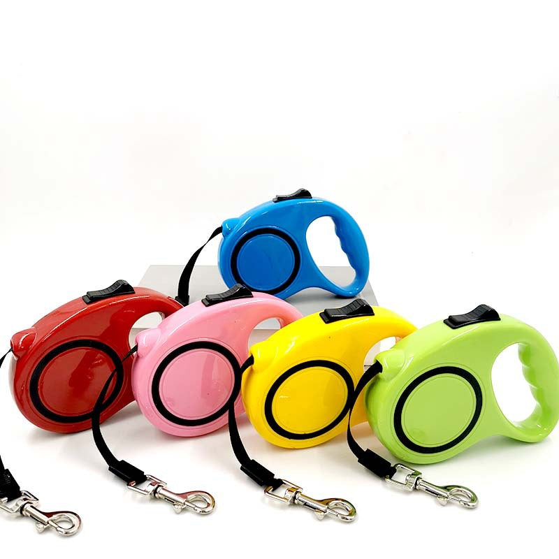 Retractable Dog Leash — ABS & Nylon, 7 Colors, 3M or 5M